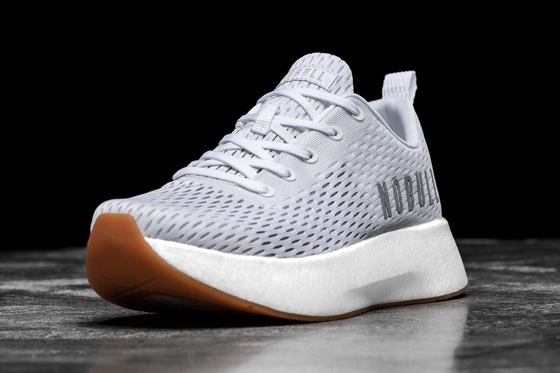 Nobull Runner+ Men's Running Shoes White | USA S1182G